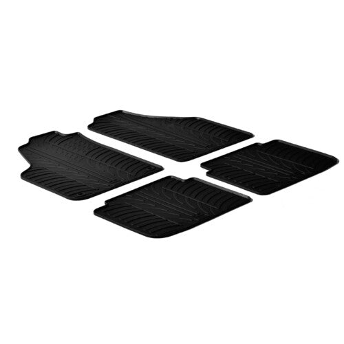 LAMPA - SET TAPPETINI IN GOMMA SU MISURA FIAT IDEA 08-12 LANCIA MUSA 07-13 CON GANCI