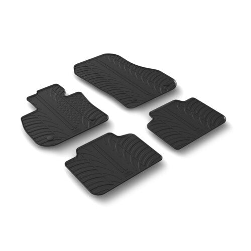LAMPA - SET TAPPETINI IN GOMMA SU MISURA BMW X1 U11 CON GANCI - AUTOMATICA