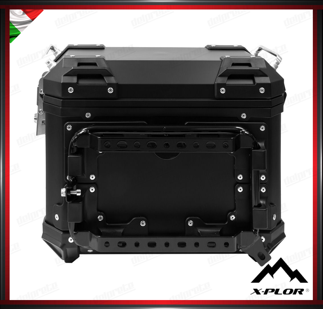 X-PLOR - COPPIA BORSE LATERALI 28 LITRI IN ABS CON PIASTRE - NERO