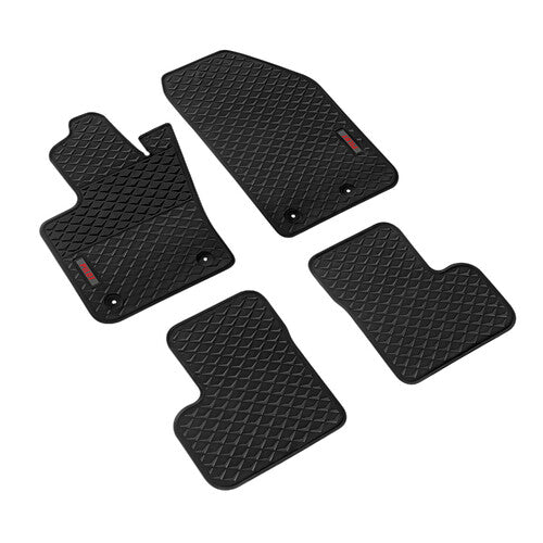 LAMPA - SET TAPPETINI IN ECO GOMMA SU MISURA FIAT 500X CON GANCI (09/14>)