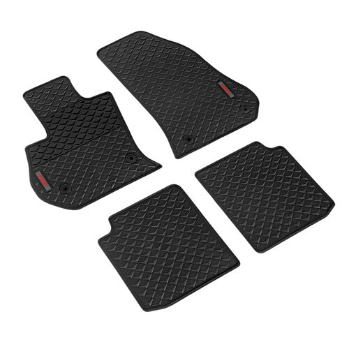 LAMPA - SET TAPPETINI IN ECO GOMMA SU MISURA FIAT 500L (09/12>05/17) CON GANCI