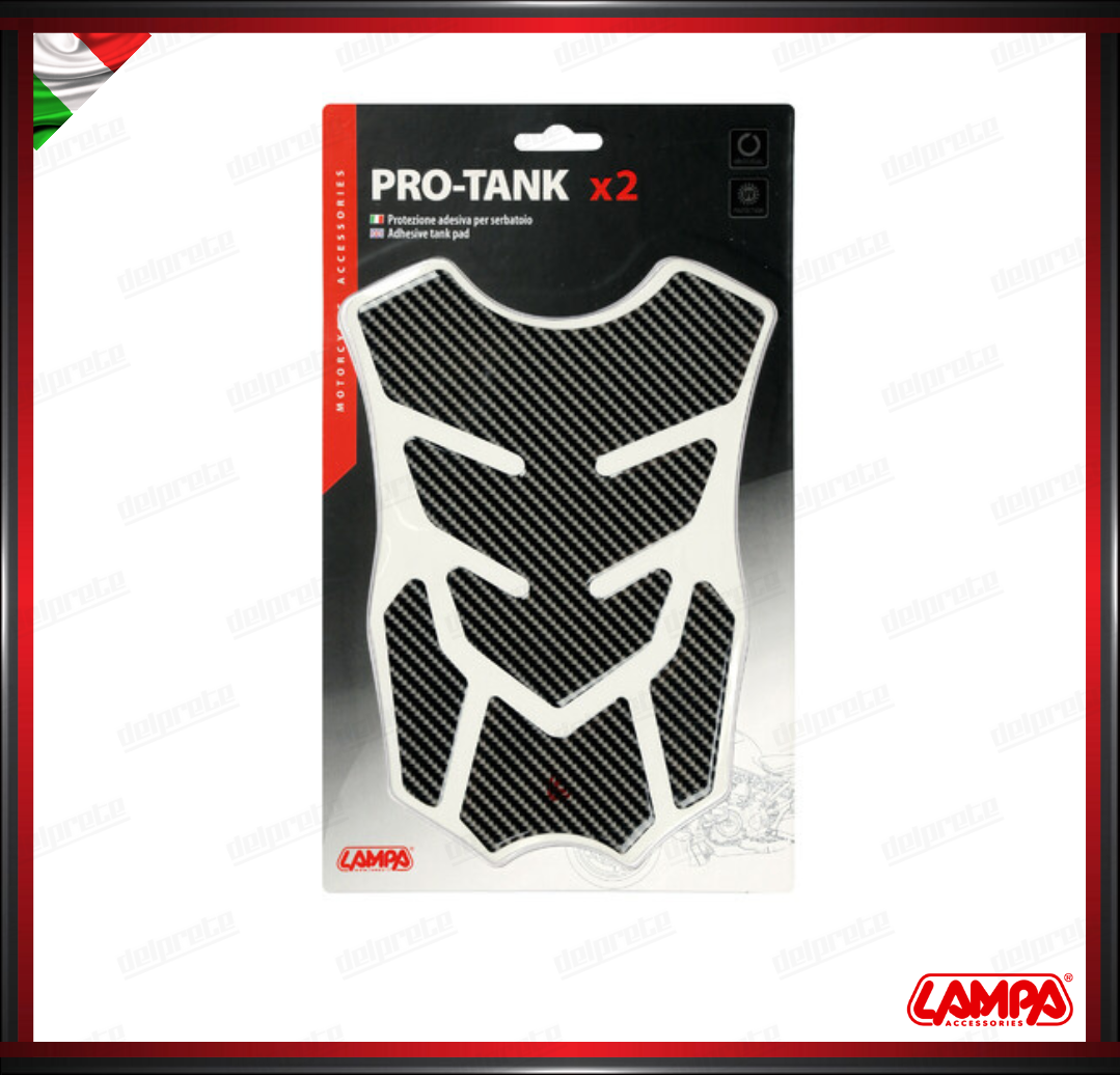 PRO TANK X2 PROTEZIONE ADESIVA PER SERBATOIO CARBON LOOK UNIVERSALE LAMPA PARASERBATOIO