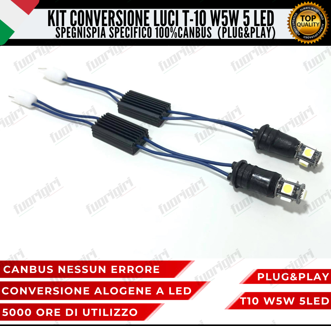 CONVERSIONE FARI FULL LED FIAT BRAVO MK2 15000 LUMEN 6000K BIANCO CANBUS NOERROR