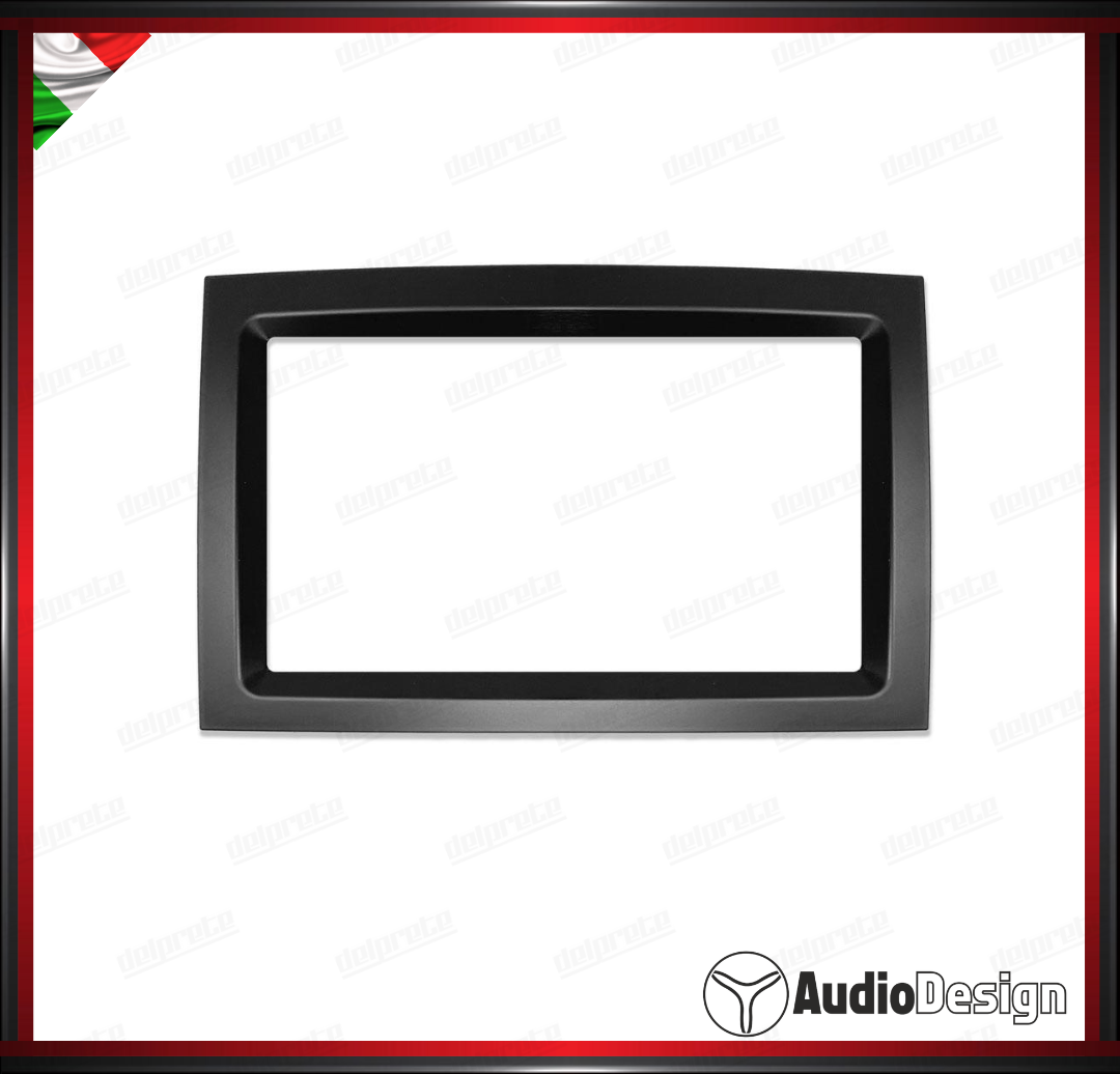 MASCHERINA 2DIN KIT MONTAGGIO AUTORADIO KIA SPORTAGE 16> NERO LUCIDO - AUDIODESIGN