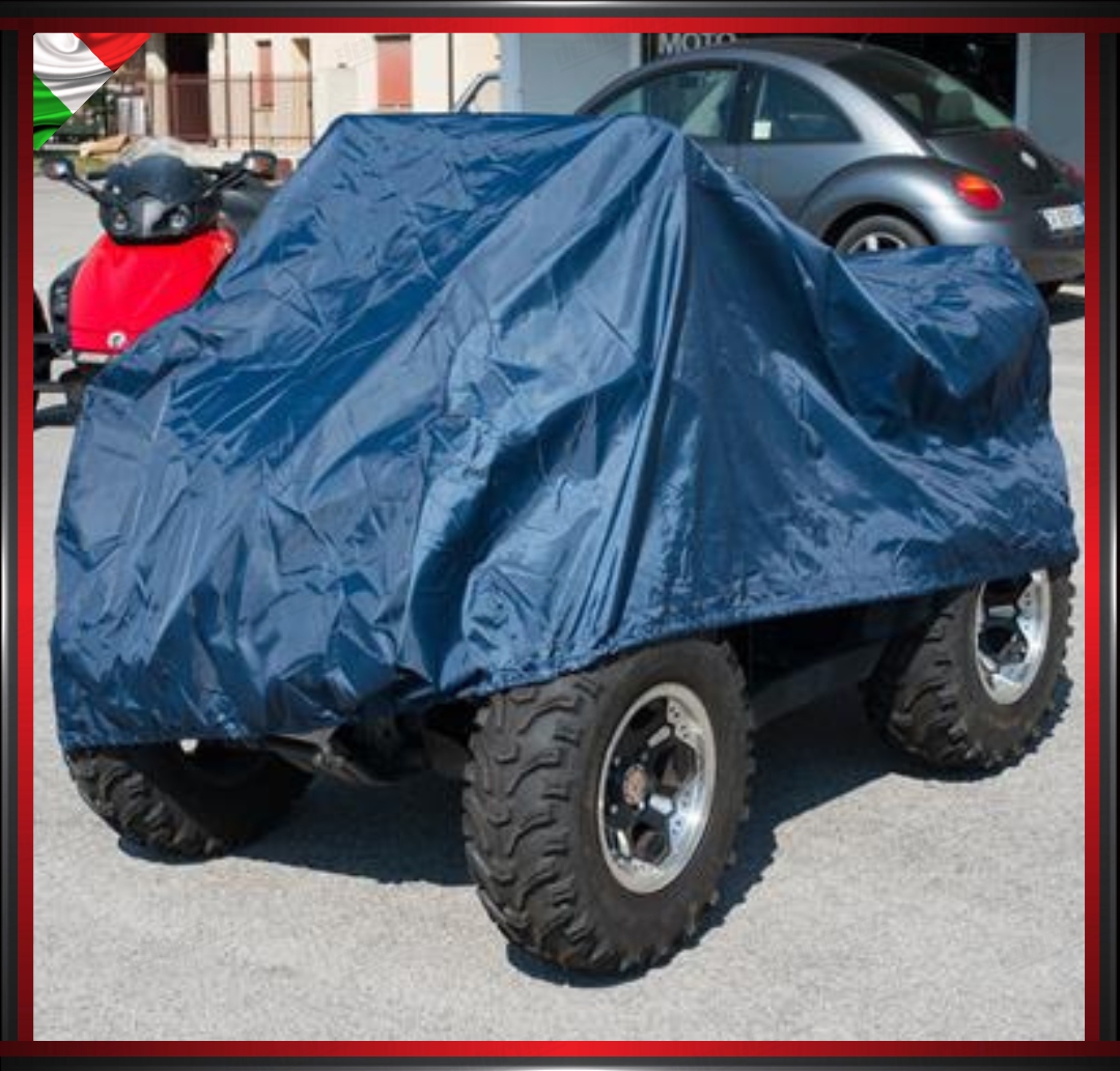 TELO DI COPERTURA IMPERMEABILE ATV QUAD IN PVC UNIVERSALE CON CINTURA ELASTICA