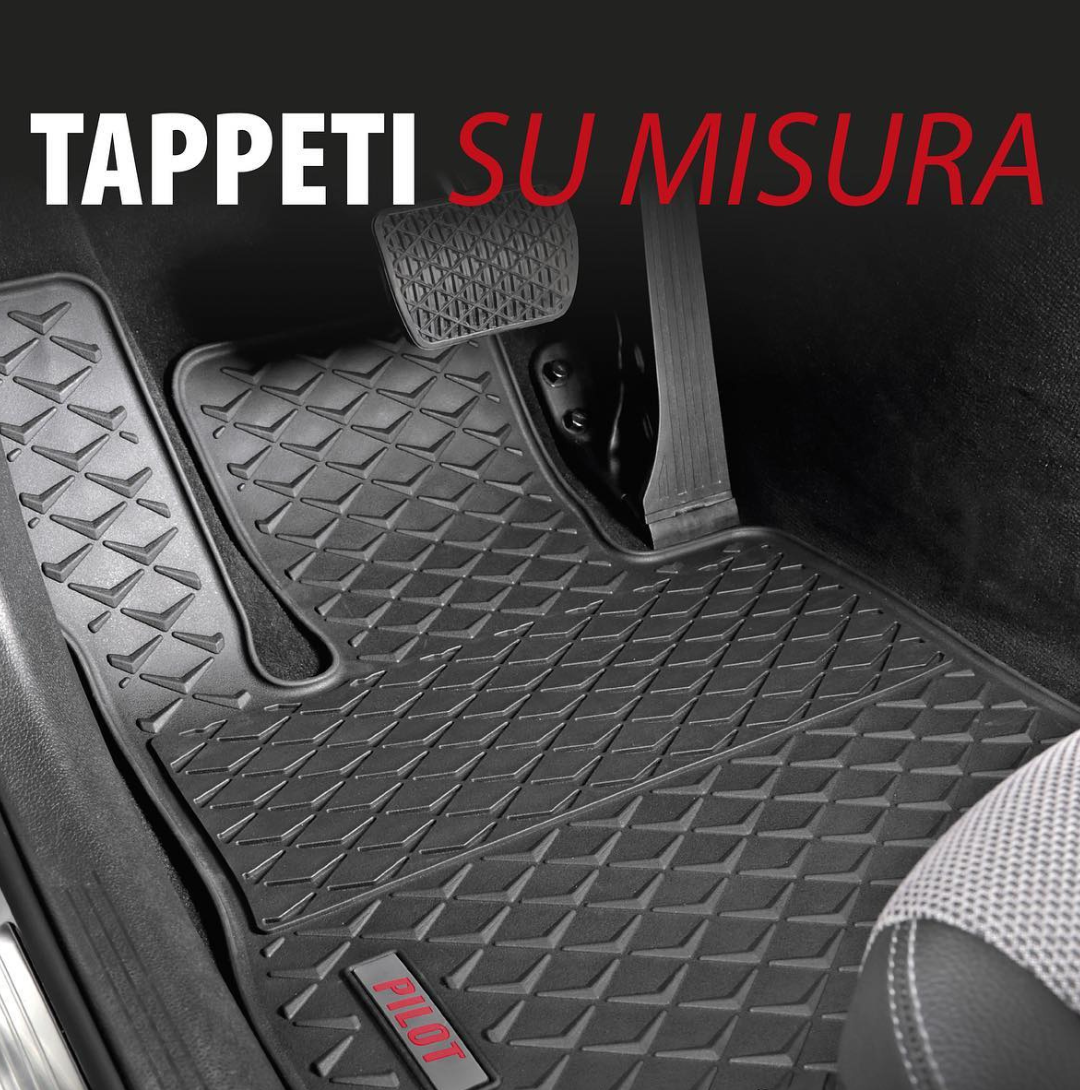 LAMPA - SET TAPPETINI IN GOMMA SU MISURA DACIA DOKKER CON GANCI 2011-2021