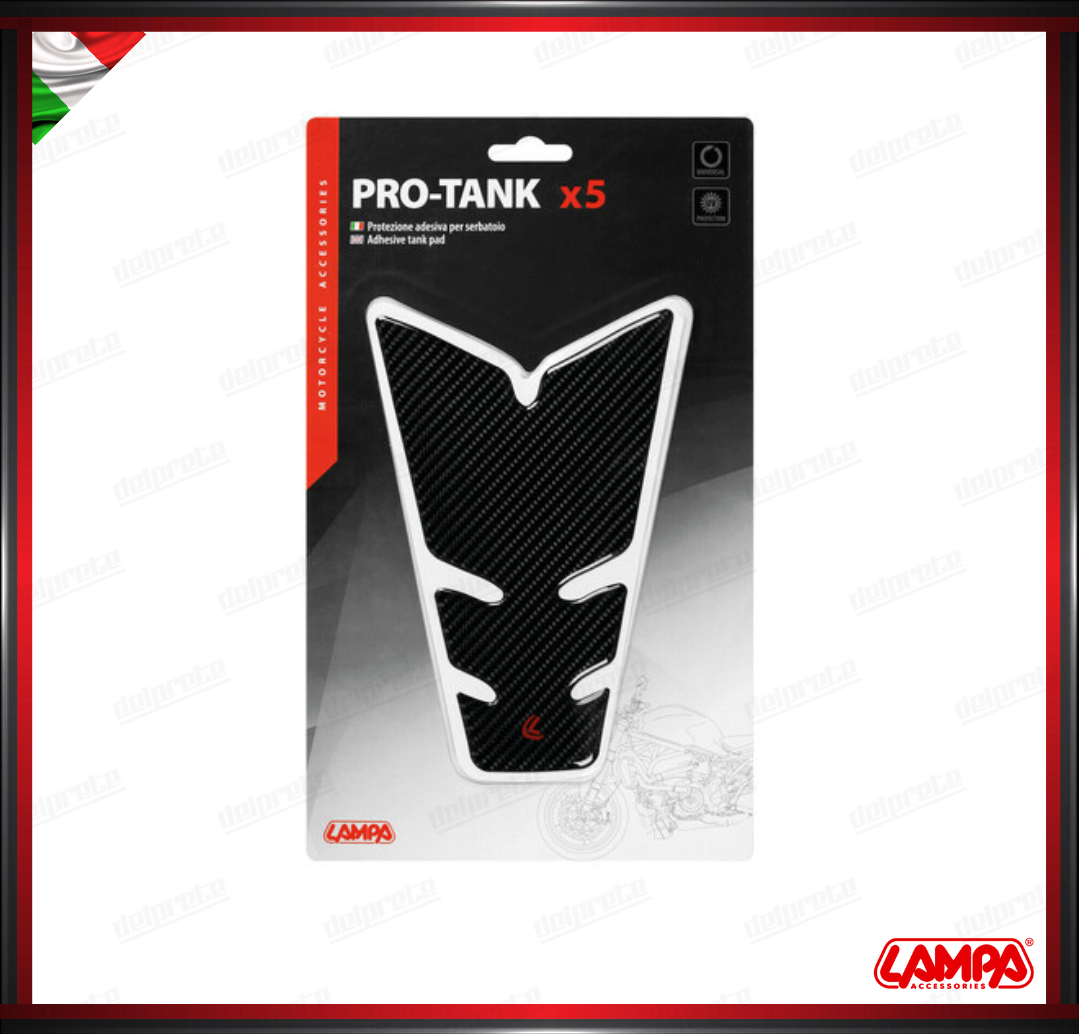 PRO TANK X5 PROTEZIONE ADESIVA PER SERBATOIO CARBON LOOK UNIVERSALE LAMPA PARASERBATOIO
