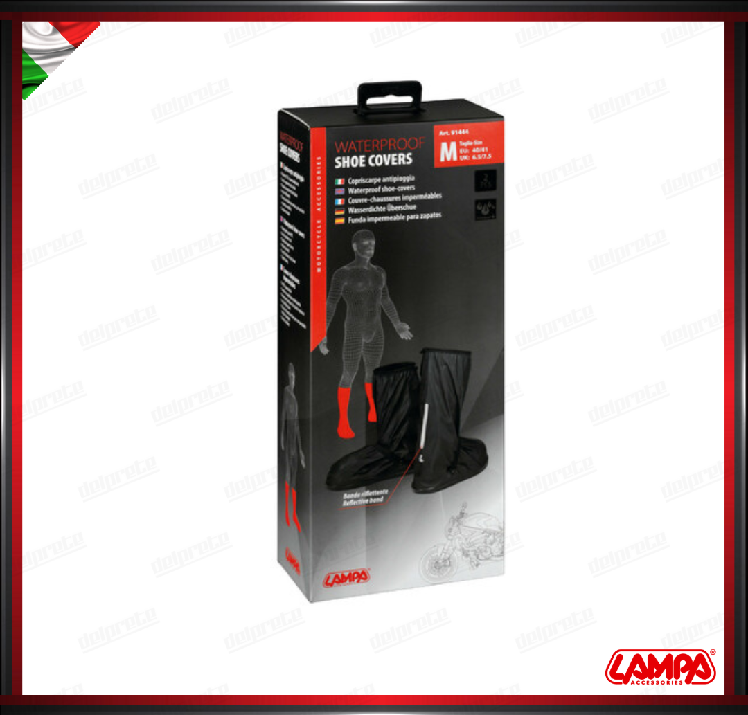 WHATERPOOF SHOE COVERS COPRISCARPE ANTIPIOGGIA NERO M 40/41 - LAMPA