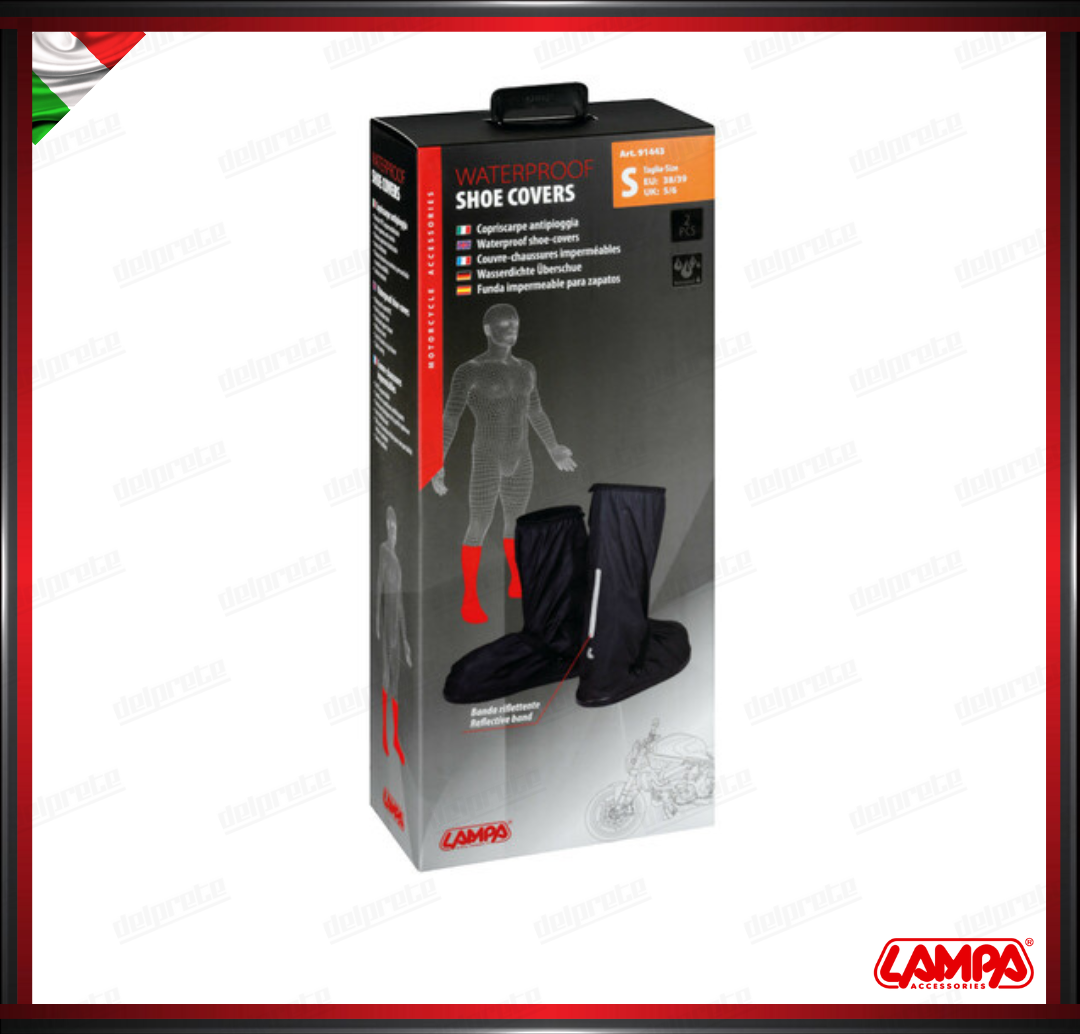 WHATERPOOF SHOE COVERS COPRISCARPE ANTIPIOGGIA NERO S 38/39 - LAMPA