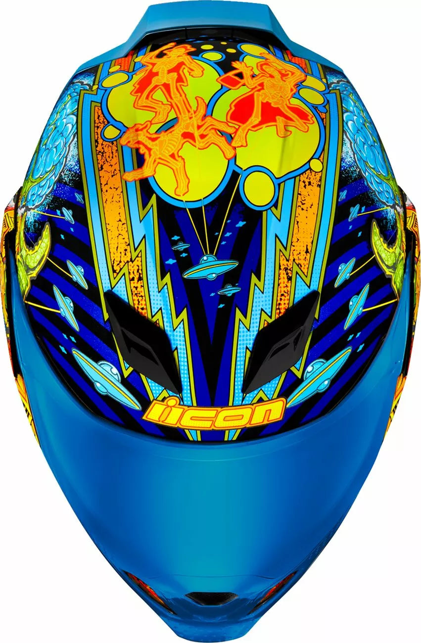 CASCO INTEGRALE - ICON AIRFLITE BUGOID BLITZ - OMOLOGATO ECE 2206