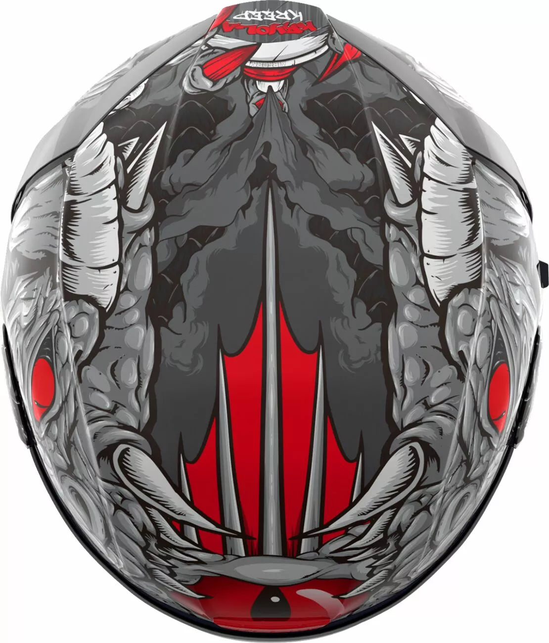 CASCO INTEGRALE - ICON KRYOLA KREEP MIPS - OMOLOGATO ECE 2206 ROSSO GRIGIO