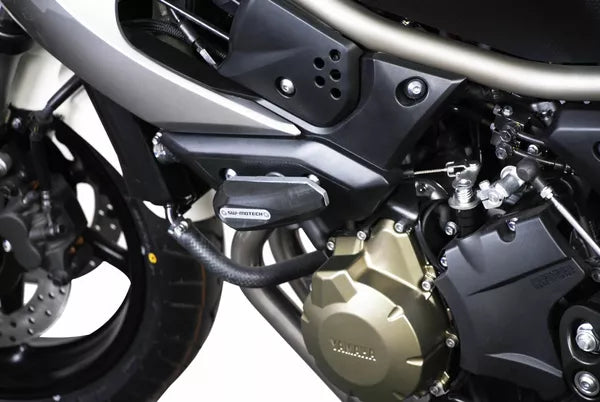 SW-MOTECH - KIT TAMPONI DI PROTEZIONE PER TELAIO NERO YAMAHA XJ6 (08-12) / XJ6 Diversion (08-)