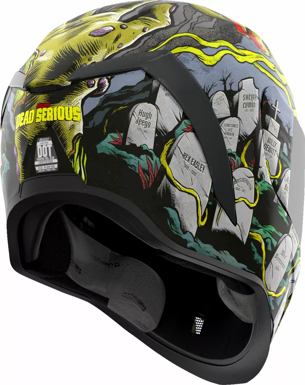 CASCO INTEGRALE - ICON AIRFORM DEAD SERIOUS - OMOLOGATO ECE 2206