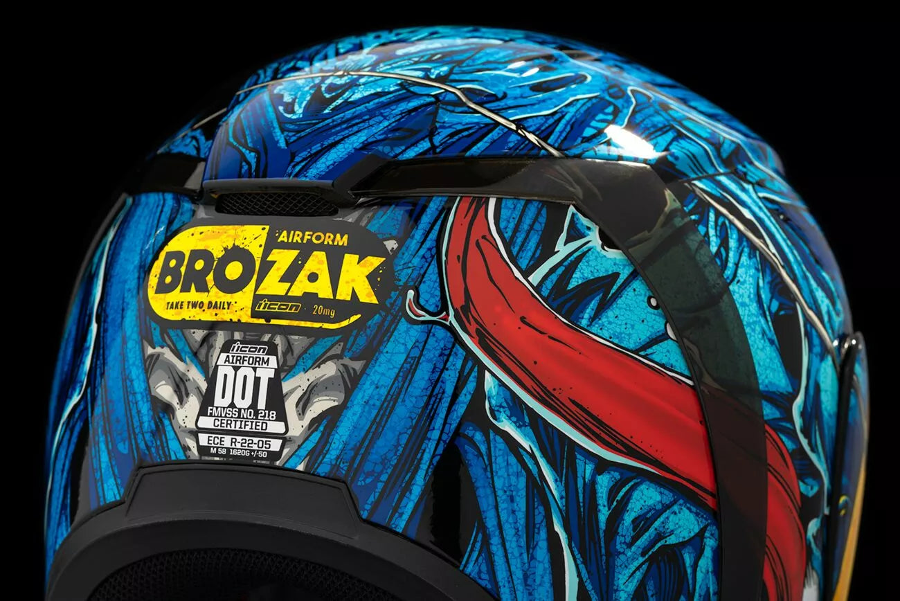 CASCO INTEGRALE - ICON AIRFORM BROZAK MIPS BLU - OMOLOGATO ECE 2206