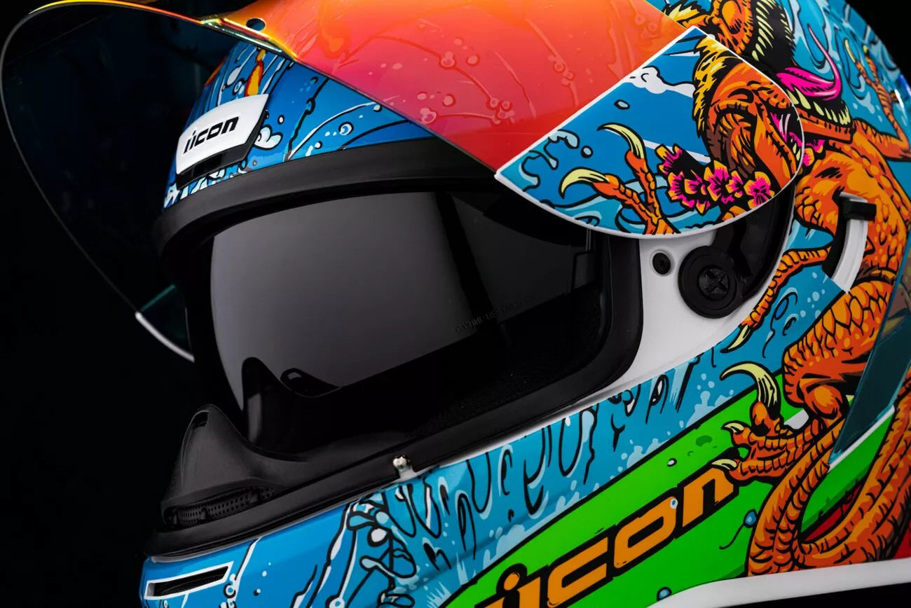 CASCO INTEGRALE - ICON AIRFORM DINO FURY - OMOLOGATO ECE 2206