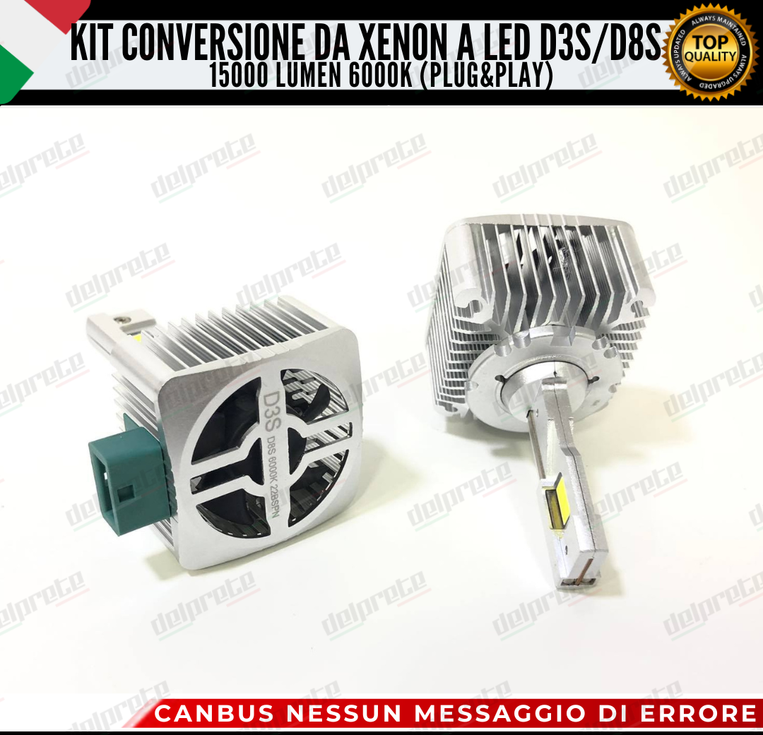 LAMPADE D3S / D8S KIT FULL LED XENON A LED 15000 LUMEN FORD EDGE 6000K BIANCO