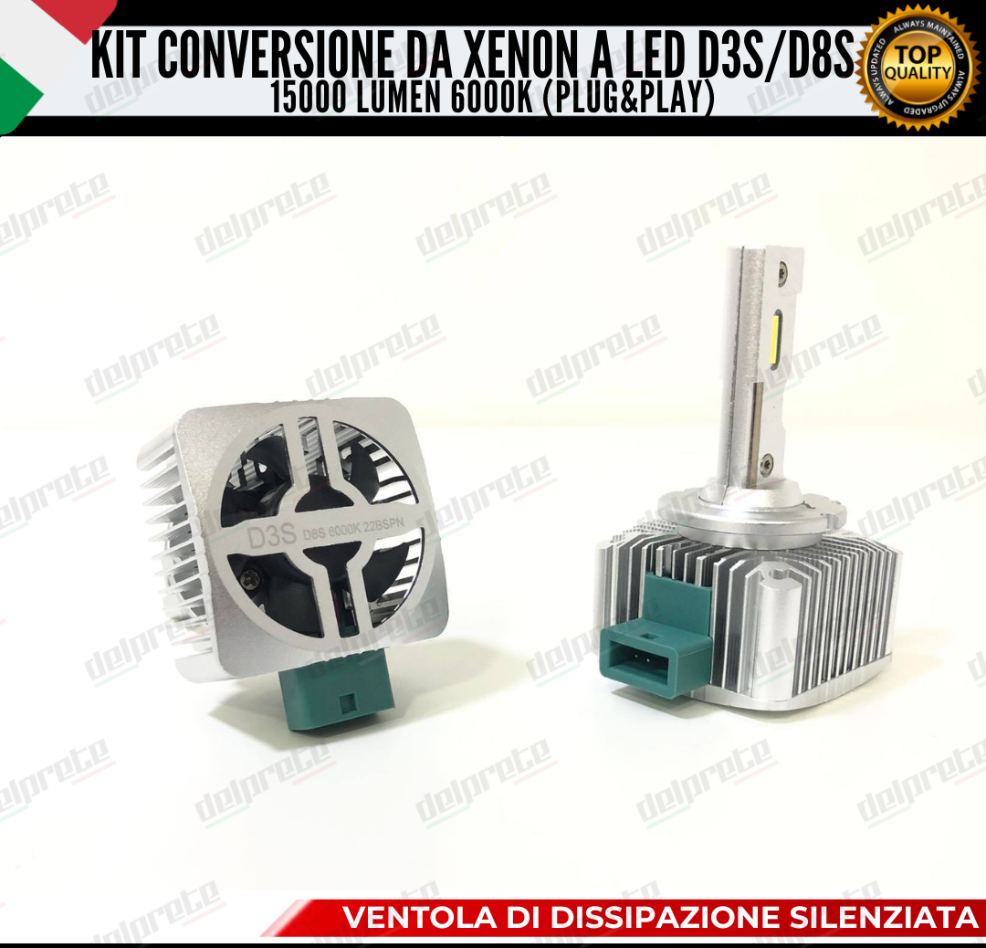 LAMPADE D3S / D8S KIT FULL LED XENON A LED 15000 LUMEN FORD EDGE 6000K BIANCO