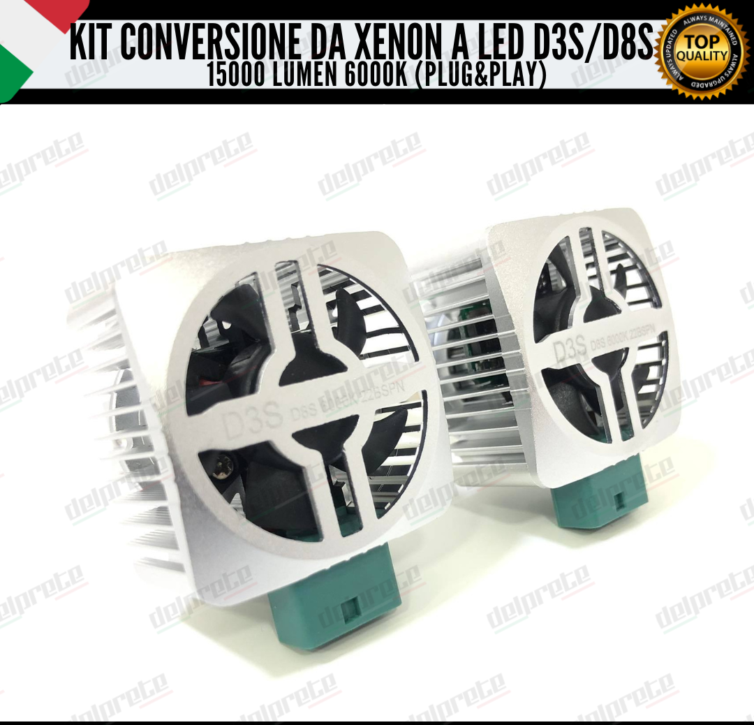 LAMPADE D3S / D8S KIT FULL LED XENON A LED 15000 LUMEN FORD EDGE 6000K BIANCO