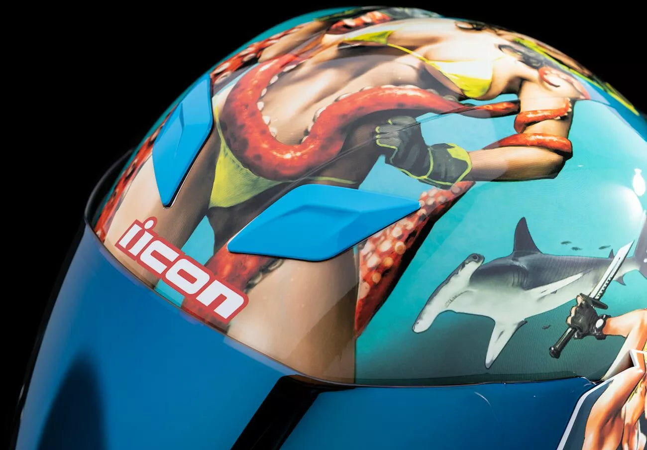CASCO INTEGRALE - ICON AIRFLITE PLEASUREDOME4 - OMOLOGATO ECE 2206