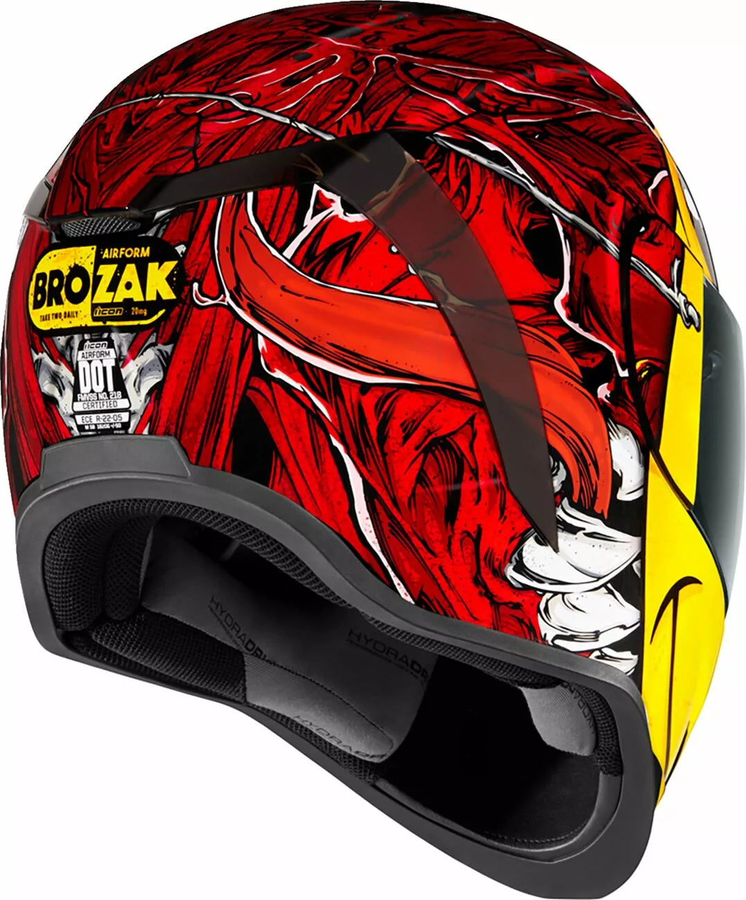CASCO INTEGRALE - ICON AIRFORM BROZAK MIPS ROSSO - OMOLOGATO ECE 2206
