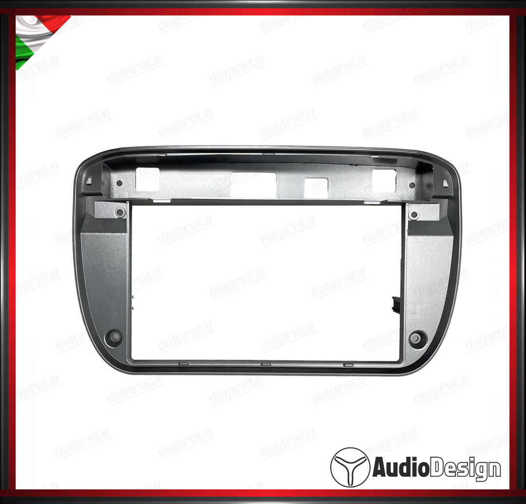 MASCHERINA 2DIN KIT MONTAGGIO AUTORADIO FIAT PUNTO EVO / PUNTO ABARTH DAL 2009 NERO LUCIDO - AUDIODESIGN