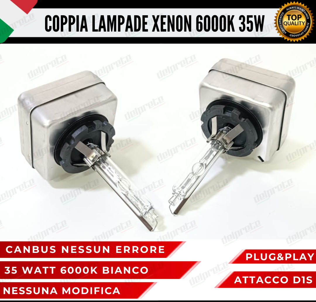 COPPIA LAMPADE XENON D1S 35W LUCE 6000K BIANCO GHIACCIO CHEVROLET CORVETTE C6