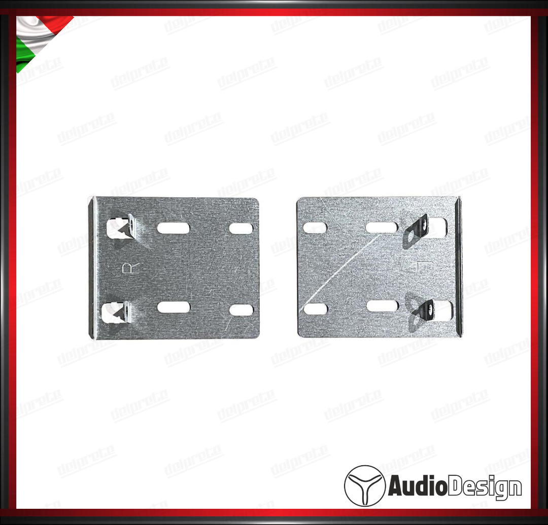 MASCHERINA 2DIN KIT MONTAGGIO AUTORADIO LANCIA YPSILON 2003/2011 GRIGIO MET - AUDIODESIGN