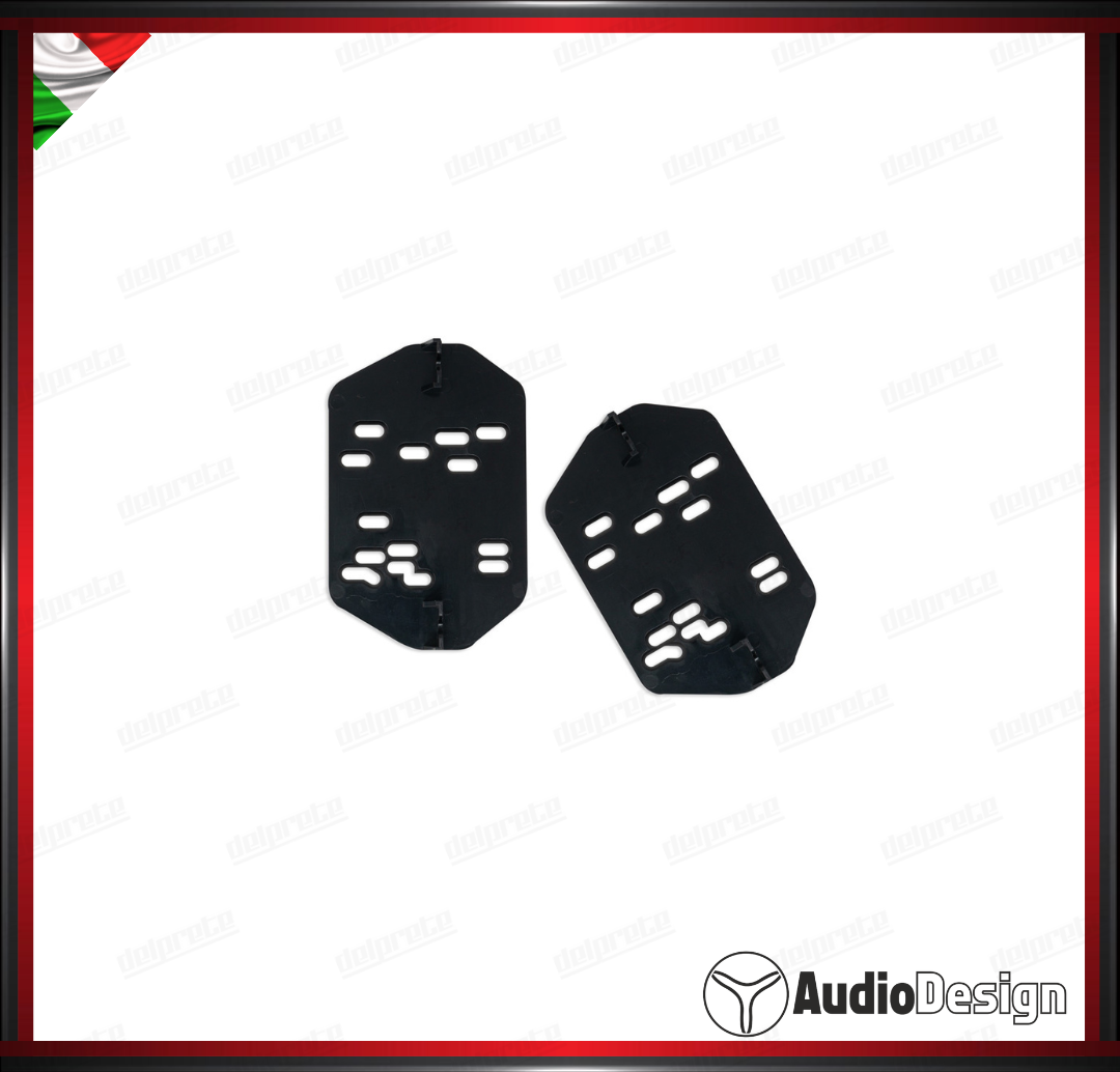MASCHERINA 2DIN KIT MONTAGGIO AUTORADIO JEEP COMPASS 2 MP 2016> NERO - AUDIODESIGN