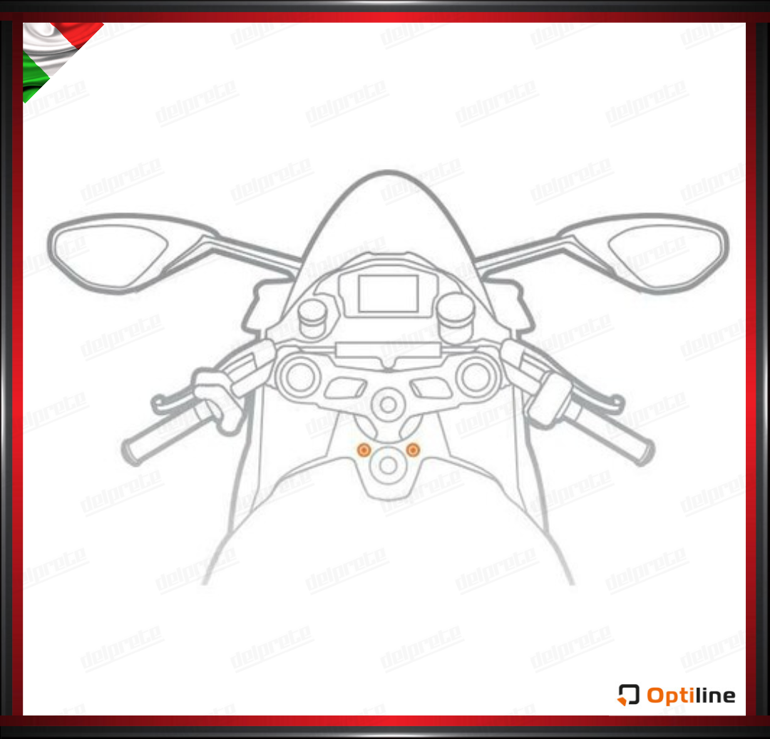 PORTA CELLULARE OPTILINE ATTACCO PER BLOCCHETTO CHIAVE PER DUCATI PANIGALE 899, 959, V2, 119, 1299, V4