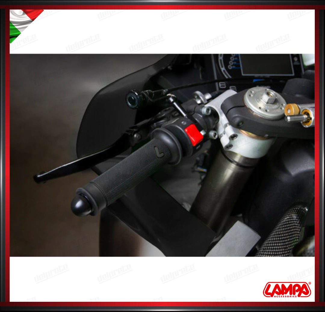 SPORT GRIP MANOPOLE MOTO NERO SCOOTER UNIVERSALI LAMPA TERMOPLASTICA TEXTURE