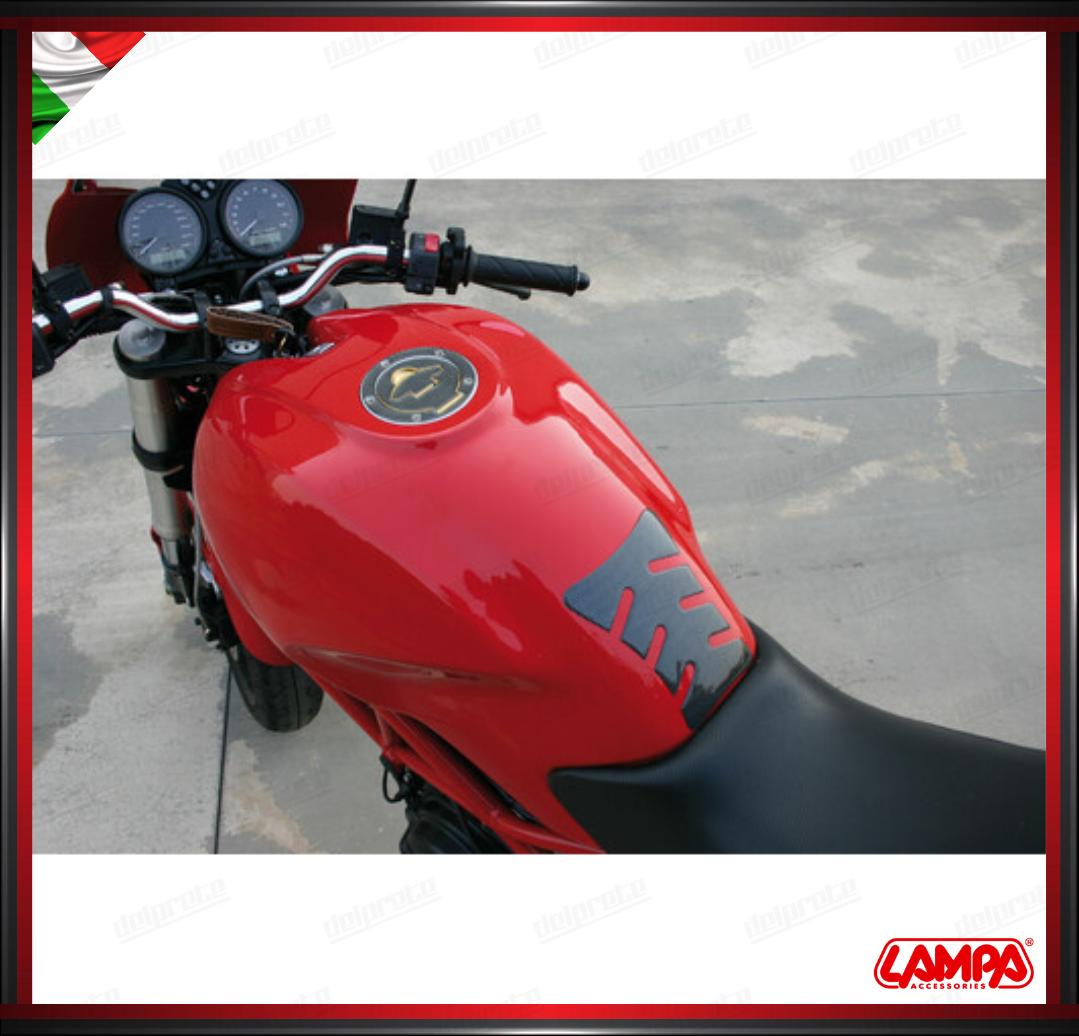 PRO TANK ADESIVO ( YAMAHA 5 FORI ) CARBON LOOK COPERTURA TAPPO CARBURANTE BENZINA LAMPA