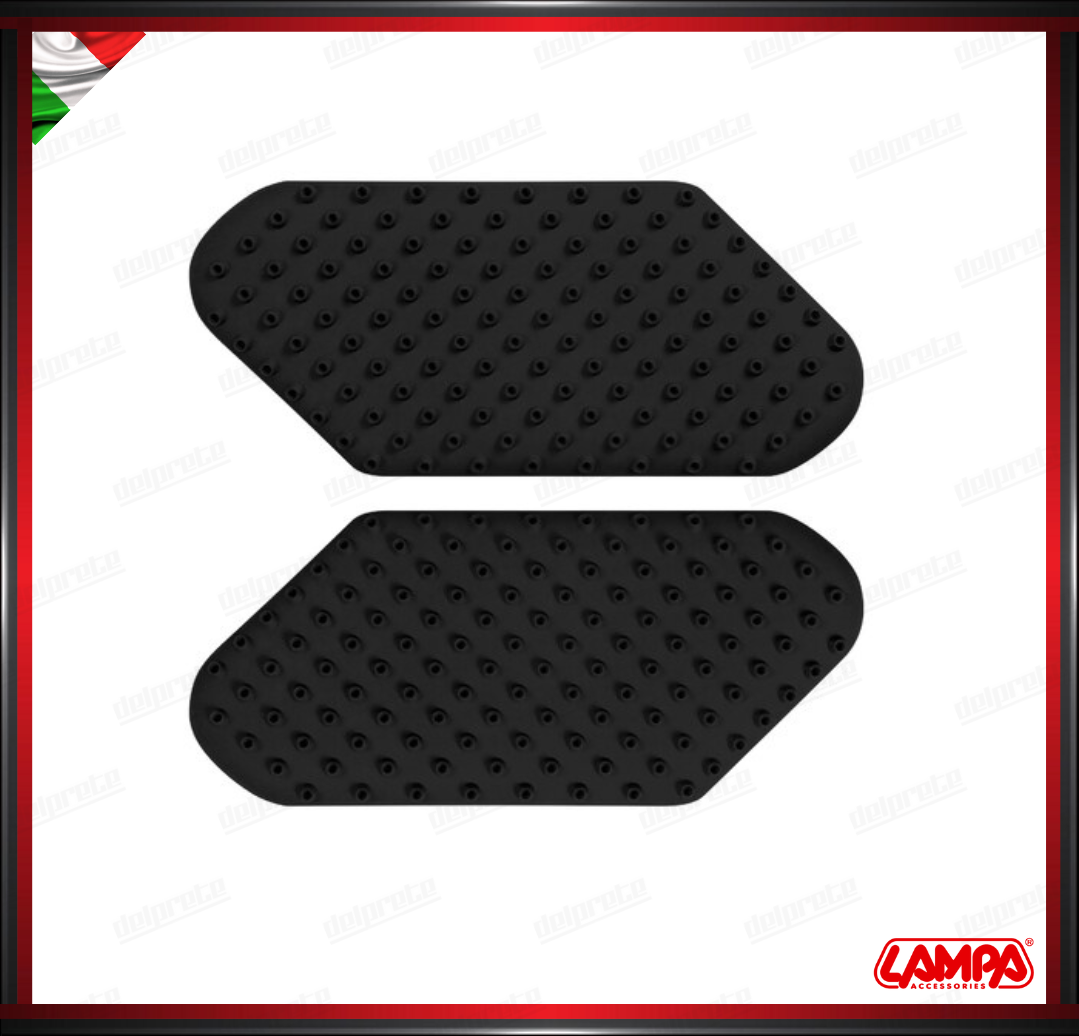 GRIP TANK 1 COPPIA PROTEZIONI ADESIVE LATERALI PER SERBATORIO NERO ANTISCIVOLO PER GAMBE LAMPA ANTIGRAFFIO