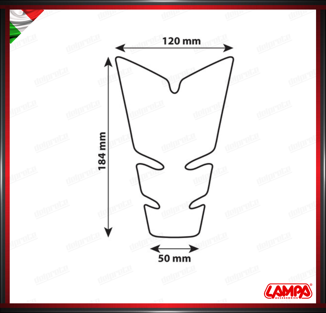 PRO TANK X5 PROTEZIONE ADESIVA PER SERBATOIO CARBON LOOK UNIVERSALE LAMPA PARASERBATOIO
