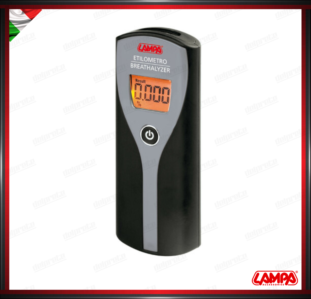 ETILOMETRO MISURATORE ALCOL CON DISPLAY DIGITALE CONFORME EUROPA - LAMPA
