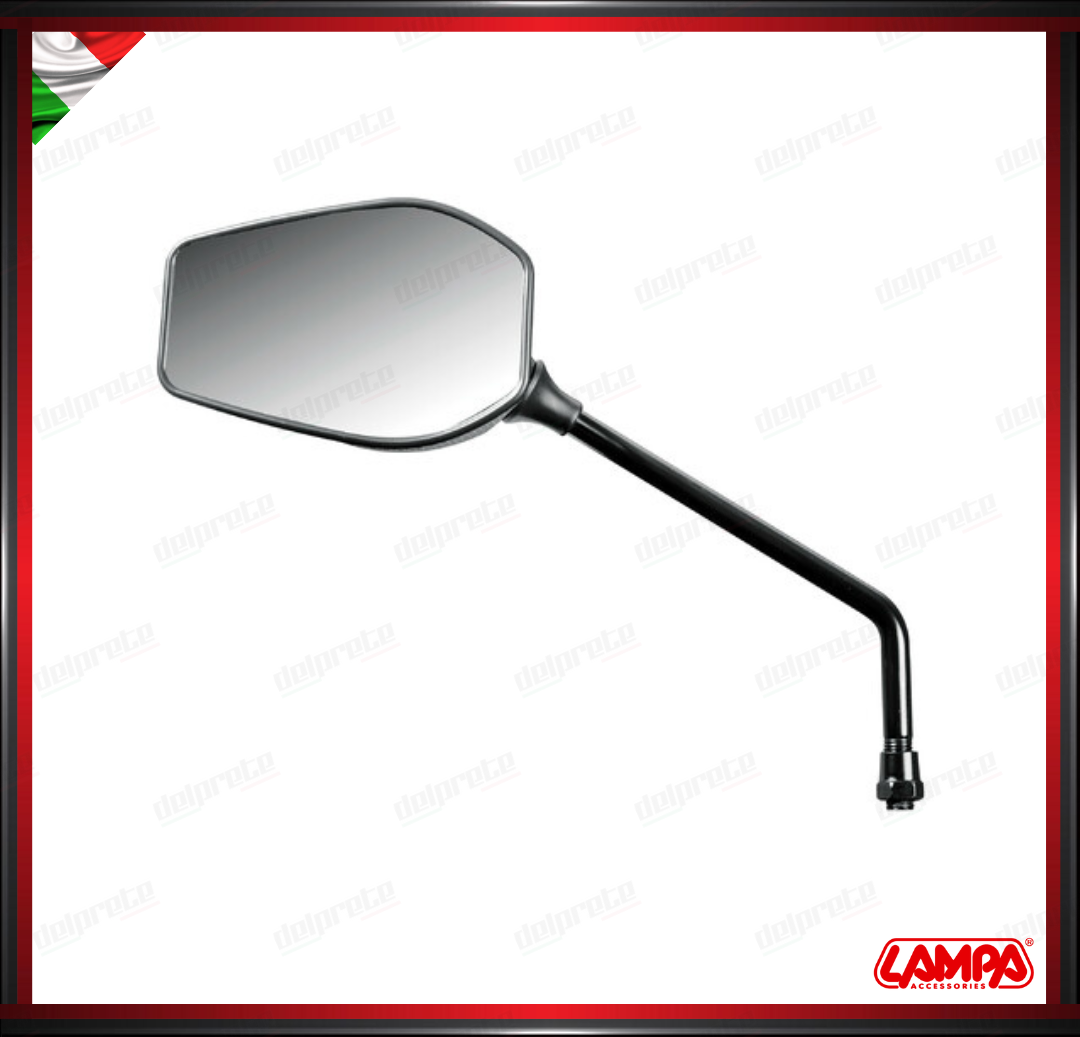 FENDER COPPIA SPECCHIETTI MOTO RETROVISORI UNIVERSALI M10 OMOLOGATI LAMPA EFFETTO CARBON LOOK