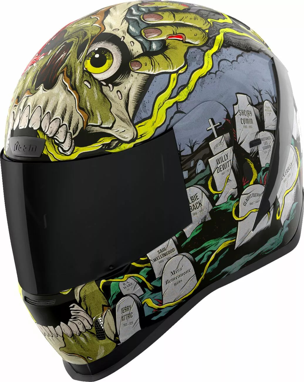 CASCO INTEGRALE - ICON AIRFORM DEAD SERIOUS - OMOLOGATO ECE 2206