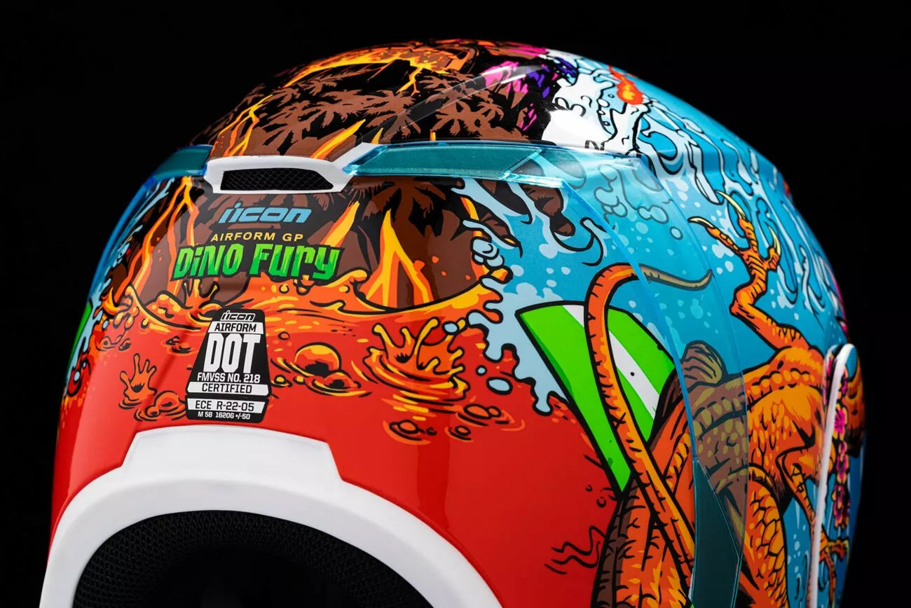 CASCO INTEGRALE - ICON AIRFORM DINO FURY - OMOLOGATO ECE 2206