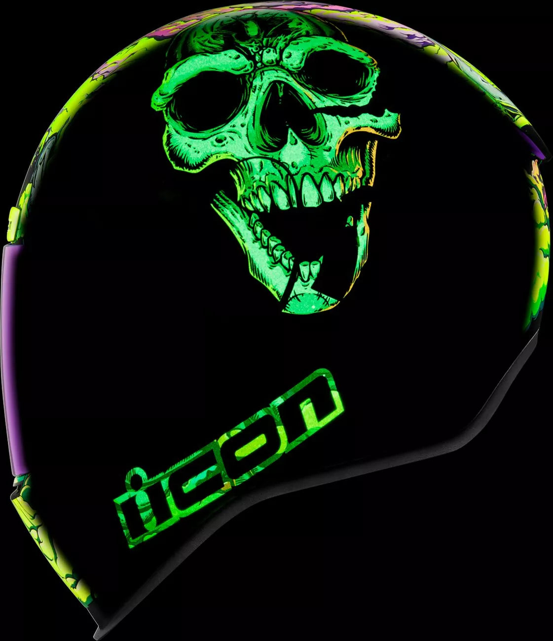 CASCO INTEGRALE - ICON AIRFORM HIPPY DIPPY - OMOLOGATO ECE 2206 VERDE TESCHIO