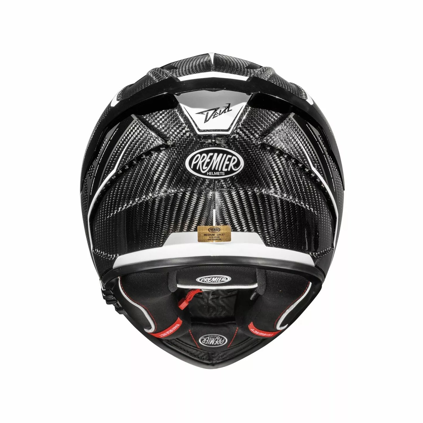 CASCO INTEGRALE - PREMIER DEVIL CARBON ST8 - OMOLOGATO ECE 2206 BIANCO