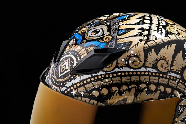 CASCO INTEGRALE - ICON AIRFLITE DAYTRIPPER ORO - ECE 2206