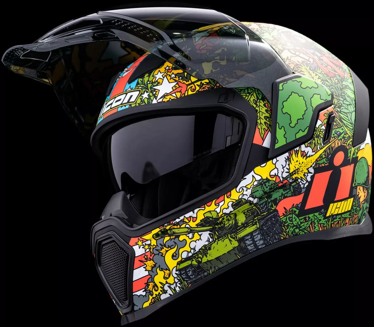 CASCO INTEGRALE - ICON AIRFLITE GP23 - OMOLOGATO ECE 2206 SOLDATO