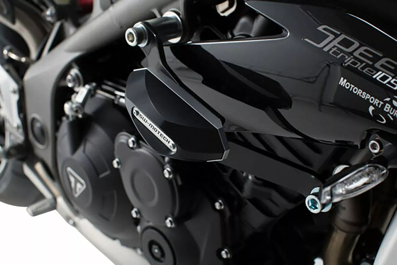 SW-MOTECH - KIT TAMPONI DI PROTEZIONE PER TELAIO NERO TRIUMPH SPEED TRIPLE 1050 (10-)
