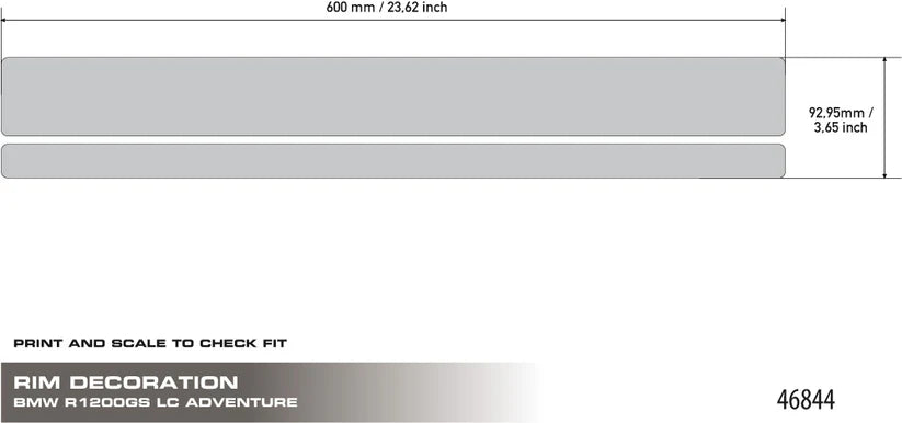 SET ADESIVI GRAFICHE CERCHI BMW R1200 GS 1250 ADVENTURE ANTIGRAFFIO - GRAFICA GS LOGO
