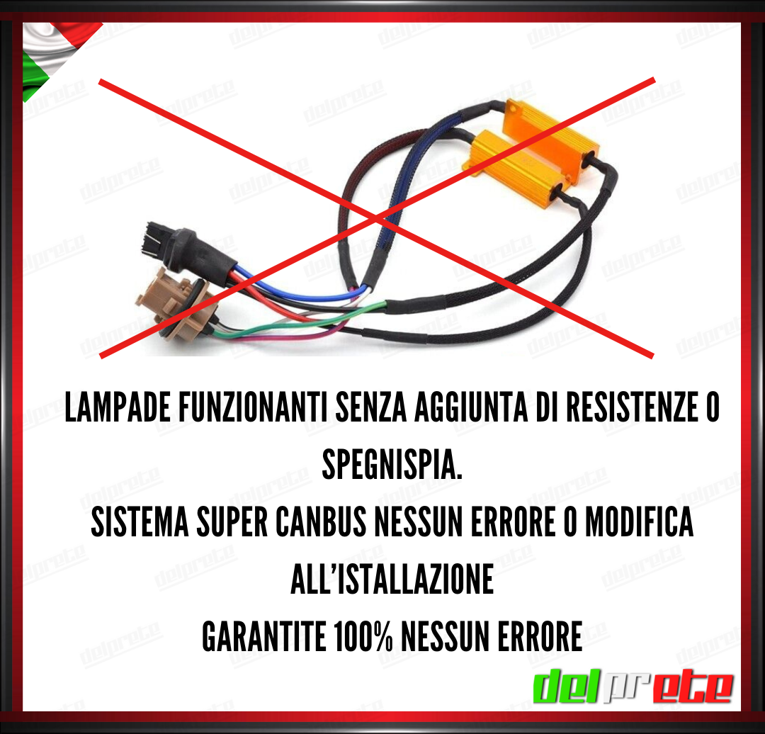 COPPIA T20 LED CANBUS DIURNE / POSIZIONI FIAT 500X DAL 2017 IN POI 100%NO ERRORE