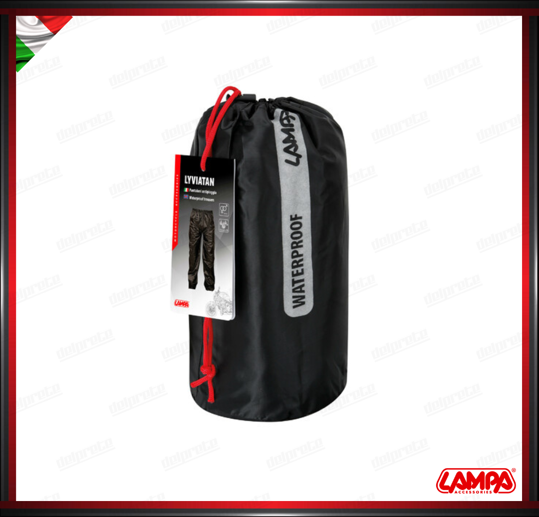 LYVIATAN - PANTALONE ANTIPIOGGIA INSERTI RIFLETTENTI ELASTICIZZATI - LAMPA
