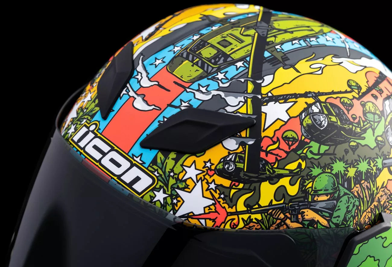 CASCO INTEGRALE - ICON AIRFLITE GP23 - OMOLOGATO ECE 2206 SOLDATO