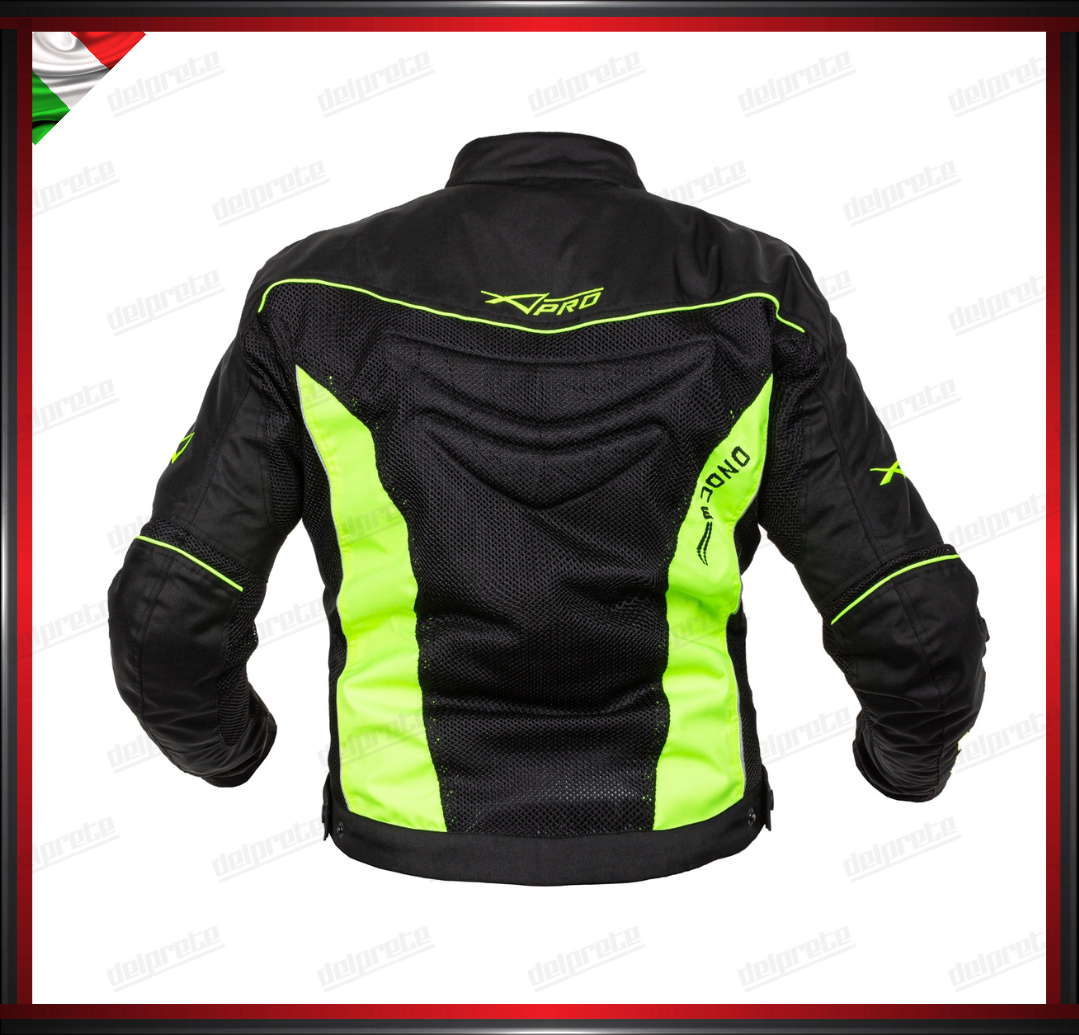 GIACCA IN TESSUTO FLUO MESH TENICO TRASPIRANTE TRAFORATO PROTEZIONI OMOLOGATE CE