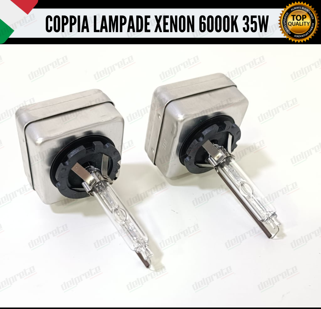 COPPIA LAMPADE XENON D1S 35W LUCE 6000K BIANCO GHIACCIO CHEVROLET CORVETTE C6