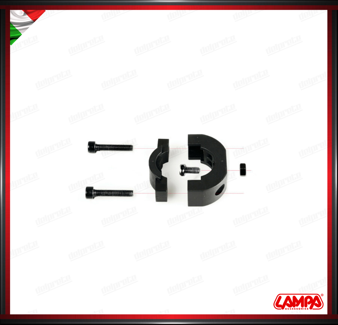 FIXER LAMPA COPPIA STAFFE SOSTEGNO FARETTI FARI AUSILIARI ATTACCO DA 22 A 30 MM
