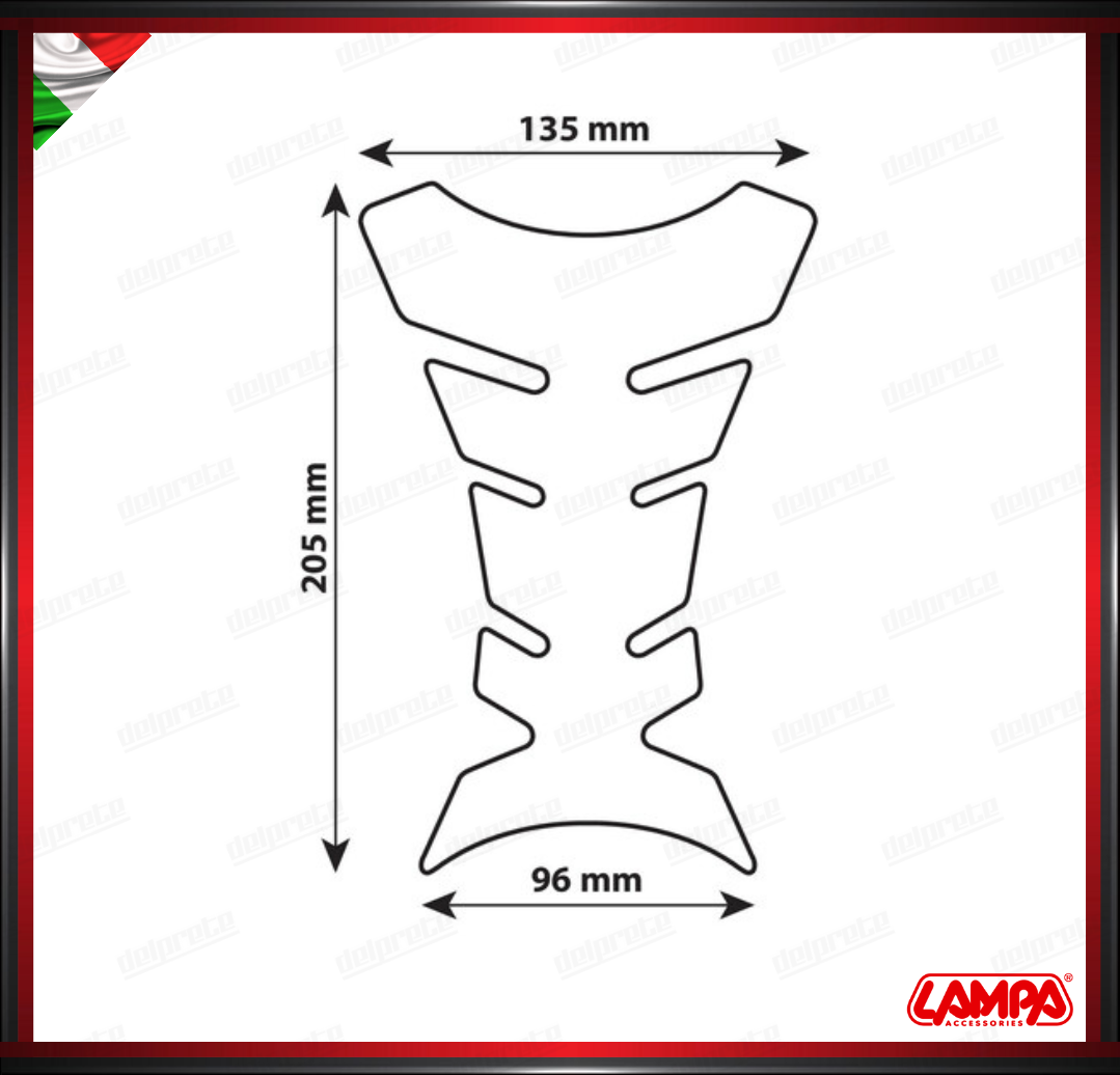 PRO TANK X1 PROTEZIONE ADESIVA PER SERBATOIO NERO UNIVERSALE LAMPA PARASERBATOIO